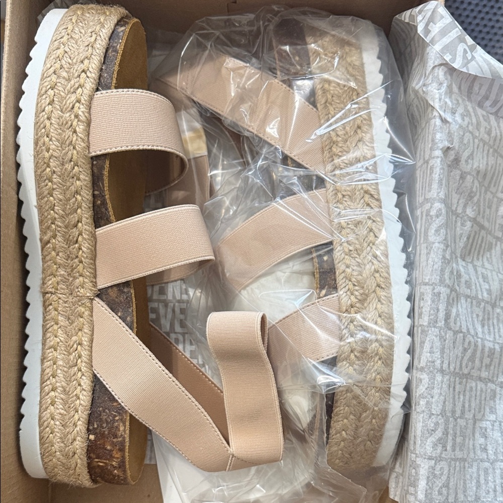 Blush Espadrille Platform Sandals (Kimmie)